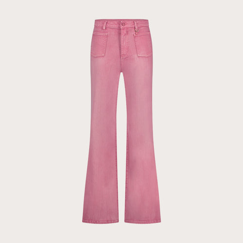 Ana Flared Pocket | Dark Pink