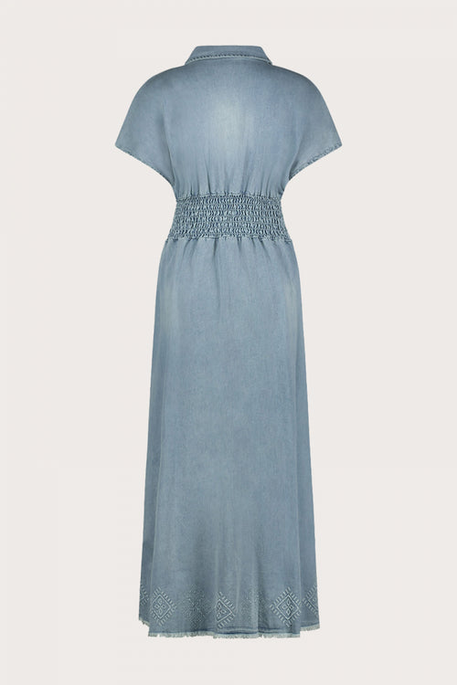 Estelle Dress Embroidery | Sky Blue